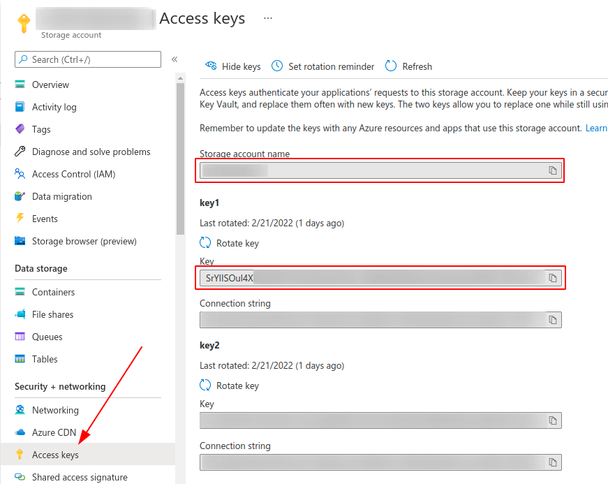 Azure 저장소 환경 변수