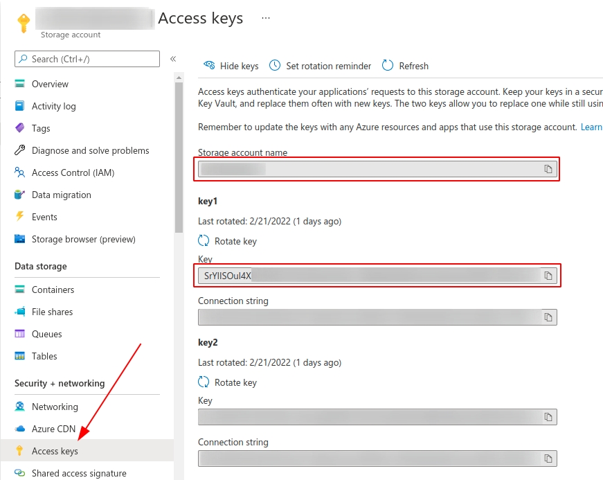 Azure 저장소 환경 변수